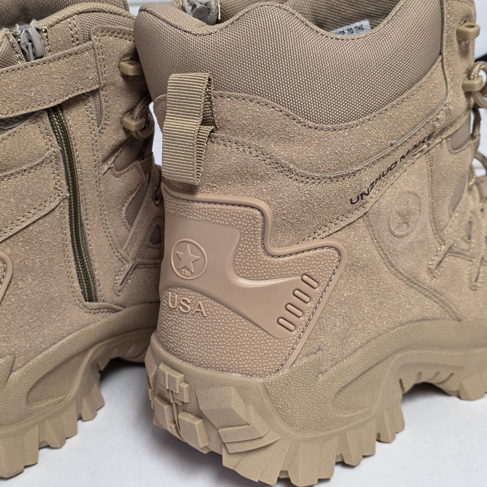 Unzhuo Make 5.11 Tactical Boots Mens 12 Beige Leather Lace Up Ankle Outdoor 46 - Picture 10 of 16